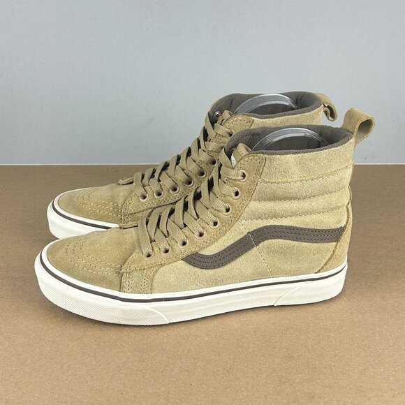 Vans Sk8 Hi MTE Suede High Top Sneakers Womens 8 Tan Brown Casual Skate - Picture 1 of 10